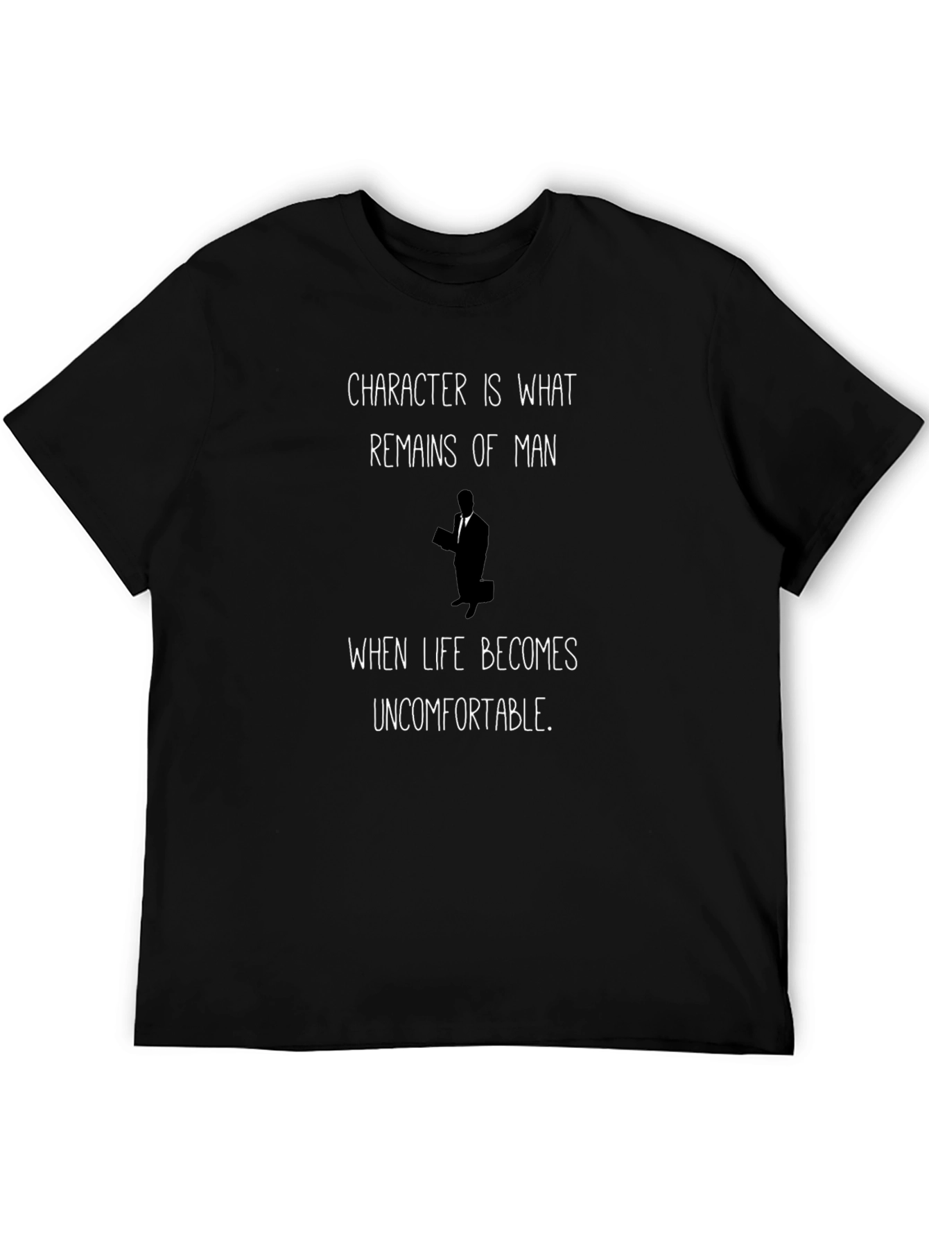 Character Quote Black Graphic T-Shirt