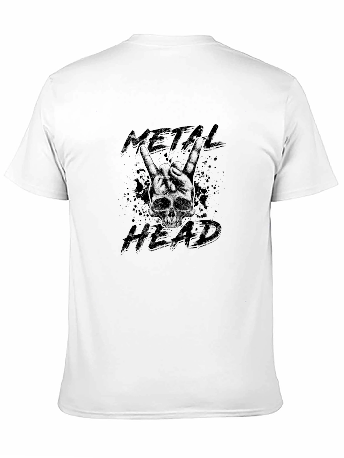 Metal Head Skull Graphic T-Shirt - Black