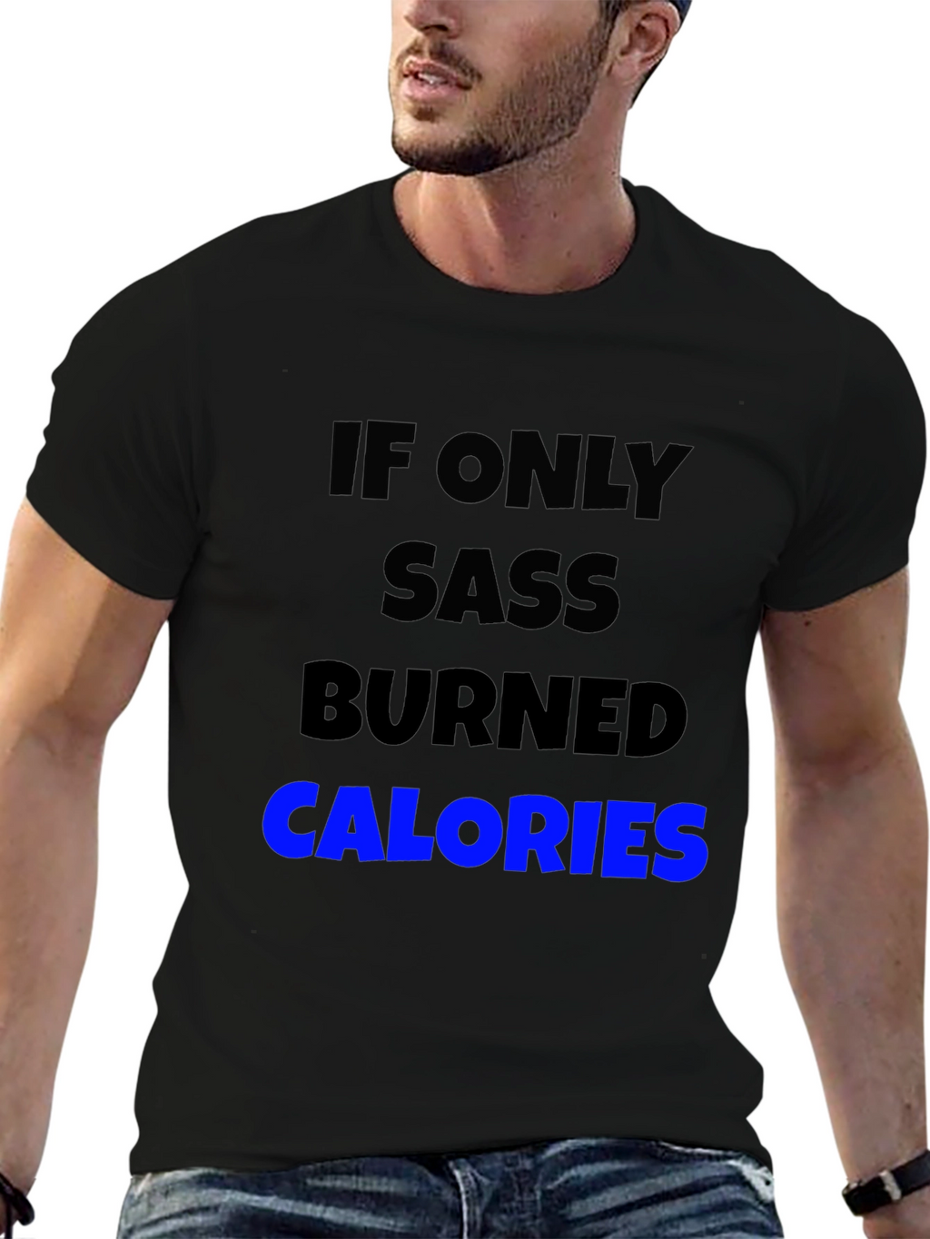 Sass Burns Calories Graphic Tee