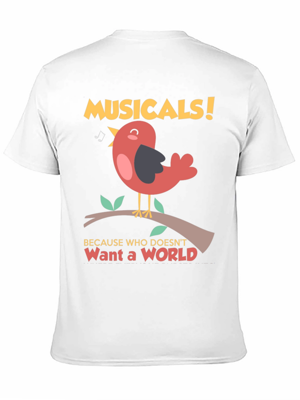 Musical Bird T-Shirt -  Want a World Tee