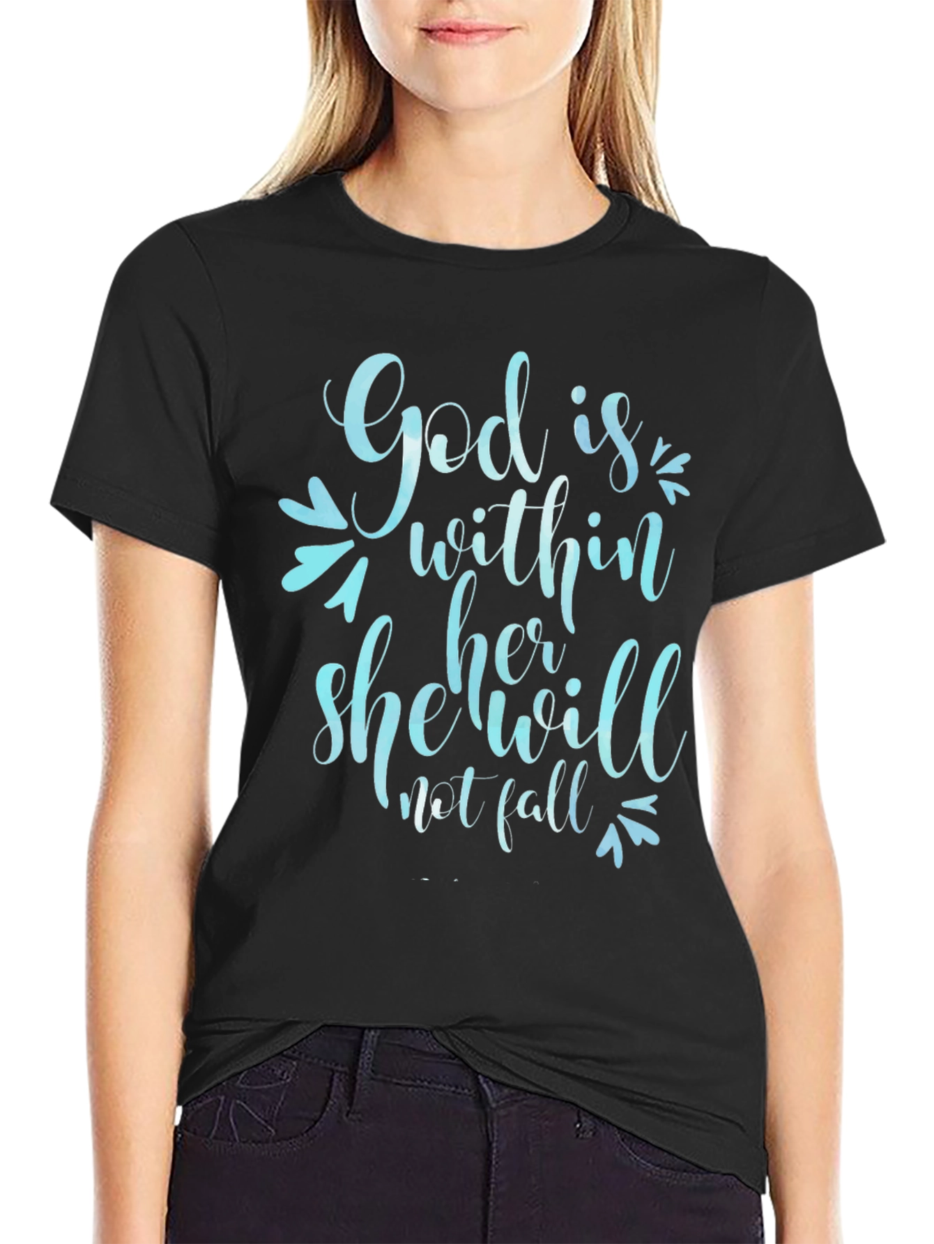 God is Within Her T-Shirt - Christian Apparel
