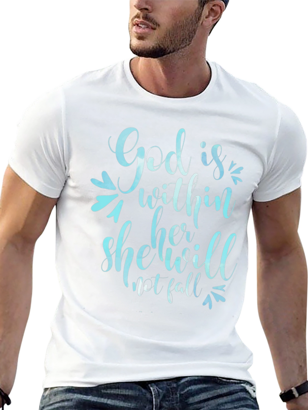 God is Within Her T-Shirt - Christian Apparel