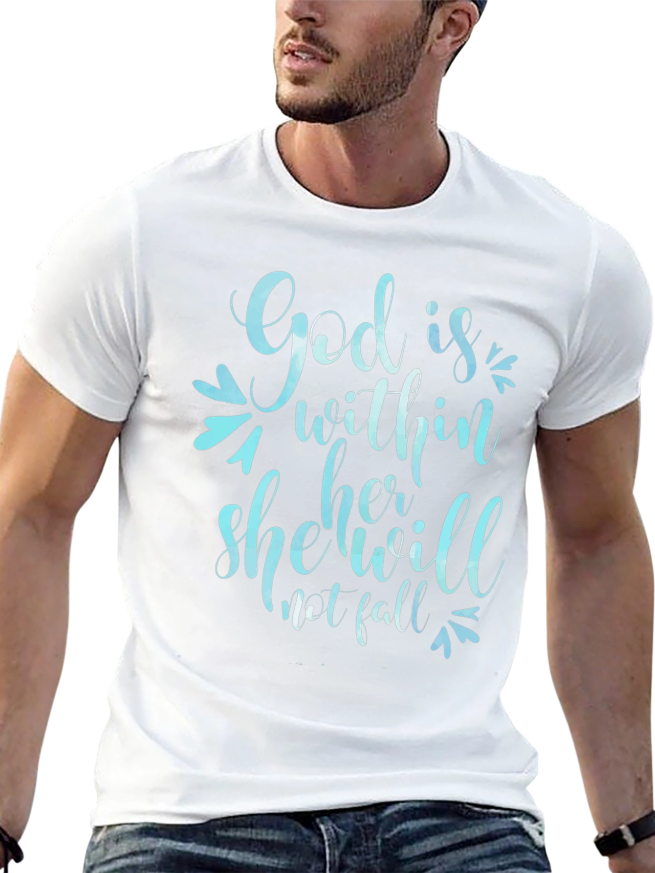God is Within Her T-Shirt - Christian Apparel