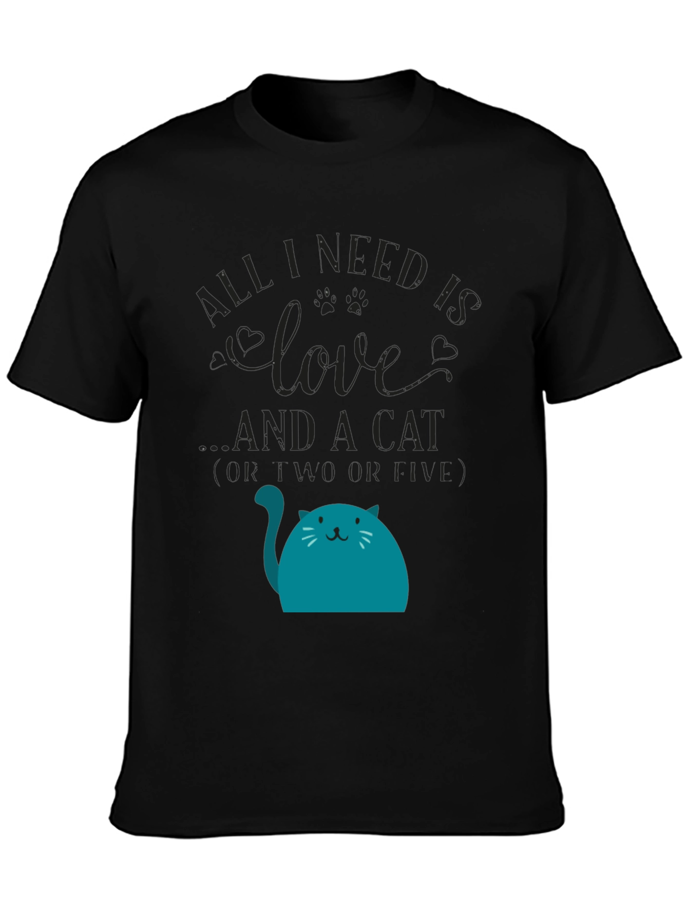 Cat Lover Tee: All I Need is Love and a Cat T-Shirt