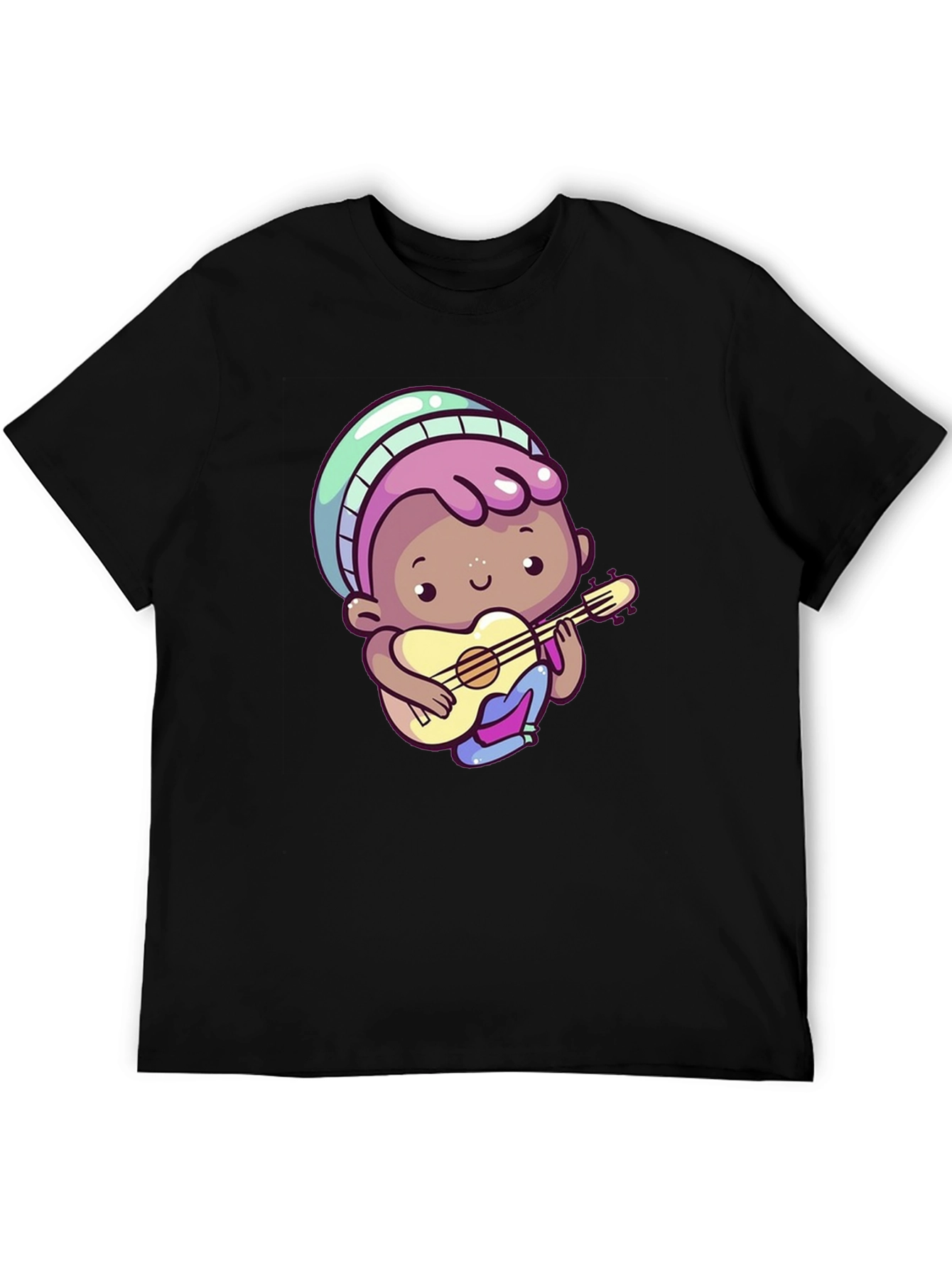 Cartoon Guitar Player T-Shirt