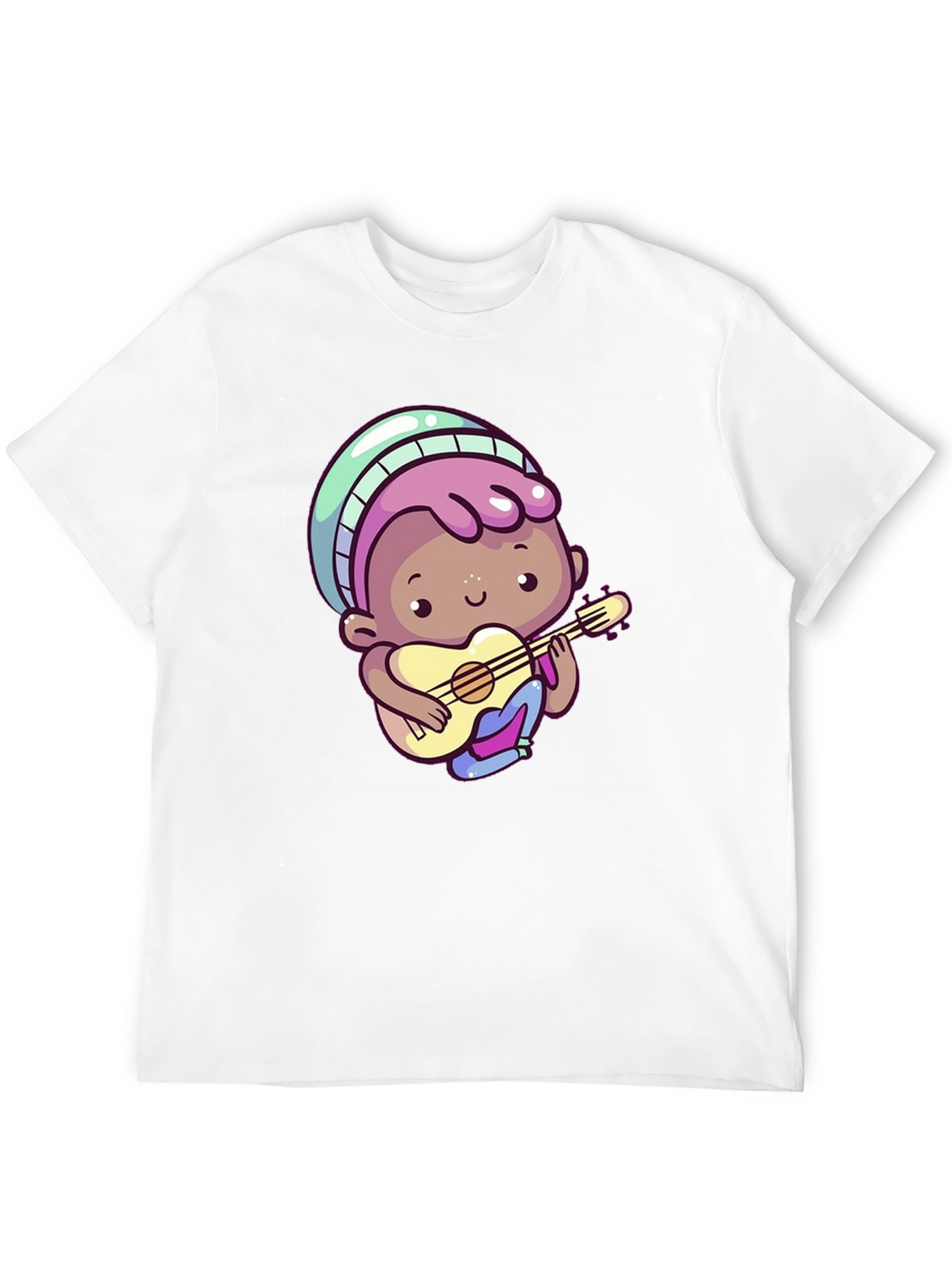 Cartoon Guitar Player T-Shirt
