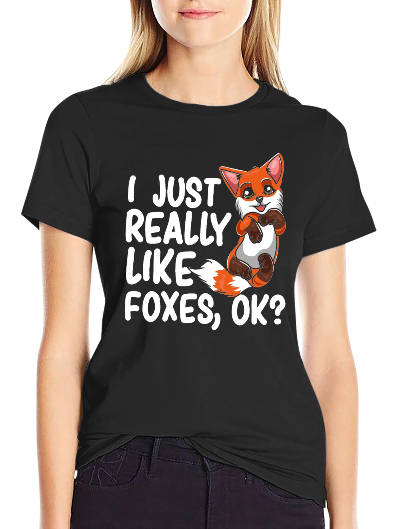 I Just Really Like Foxes OK? Graphic Tee