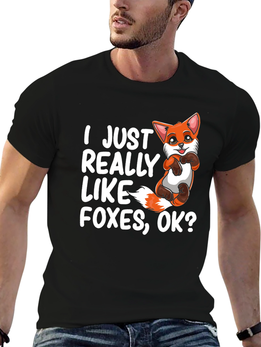 I Just Really Like Foxes OK? Graphic Tee
