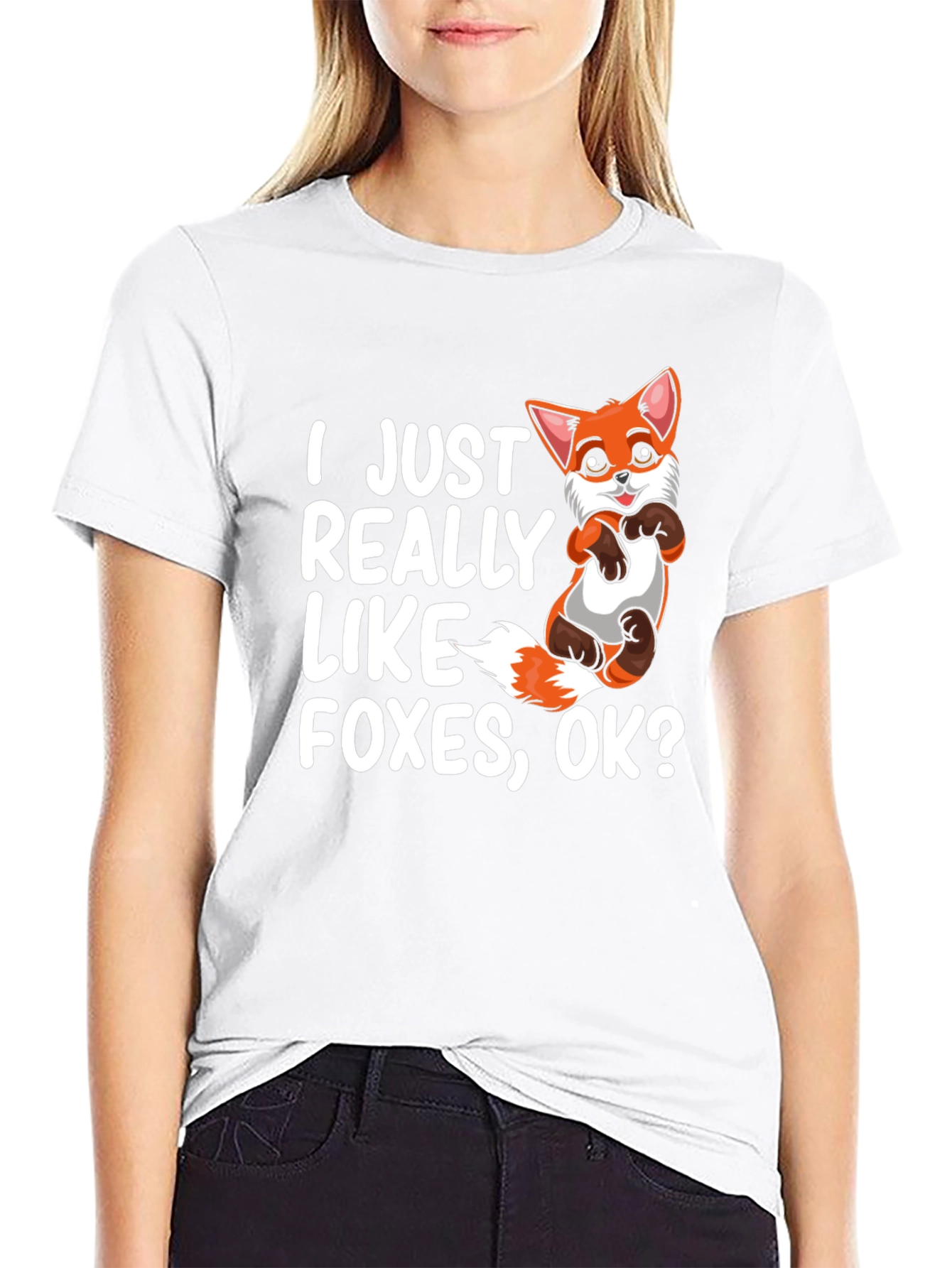 I Just Really Like Foxes OK? Graphic Tee