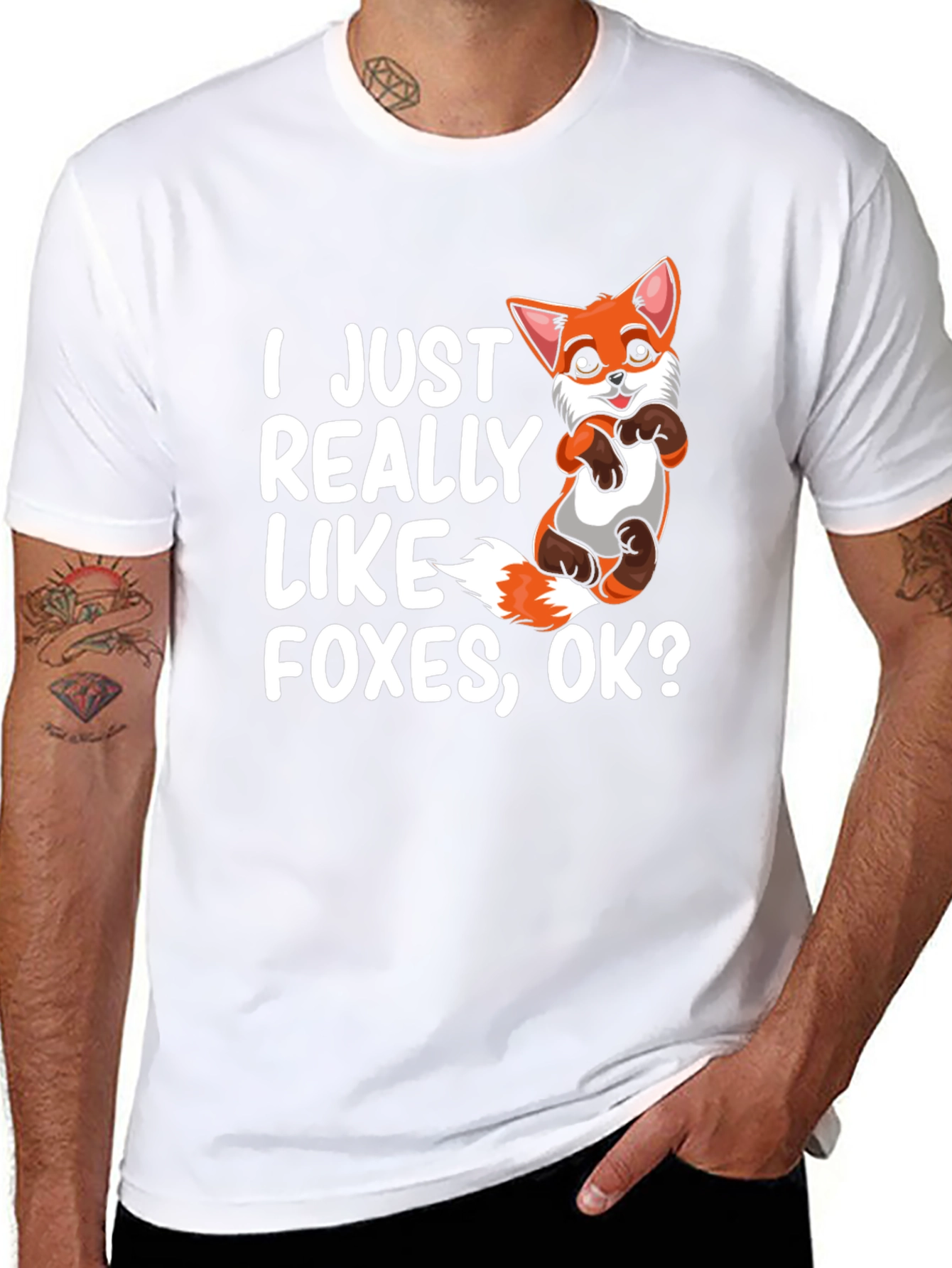 I Just Really Like Foxes OK? Graphic Tee