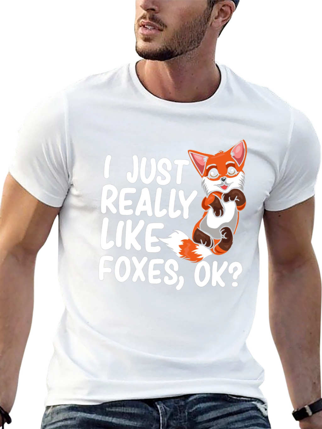 I Just Really Like Foxes OK? Graphic Tee