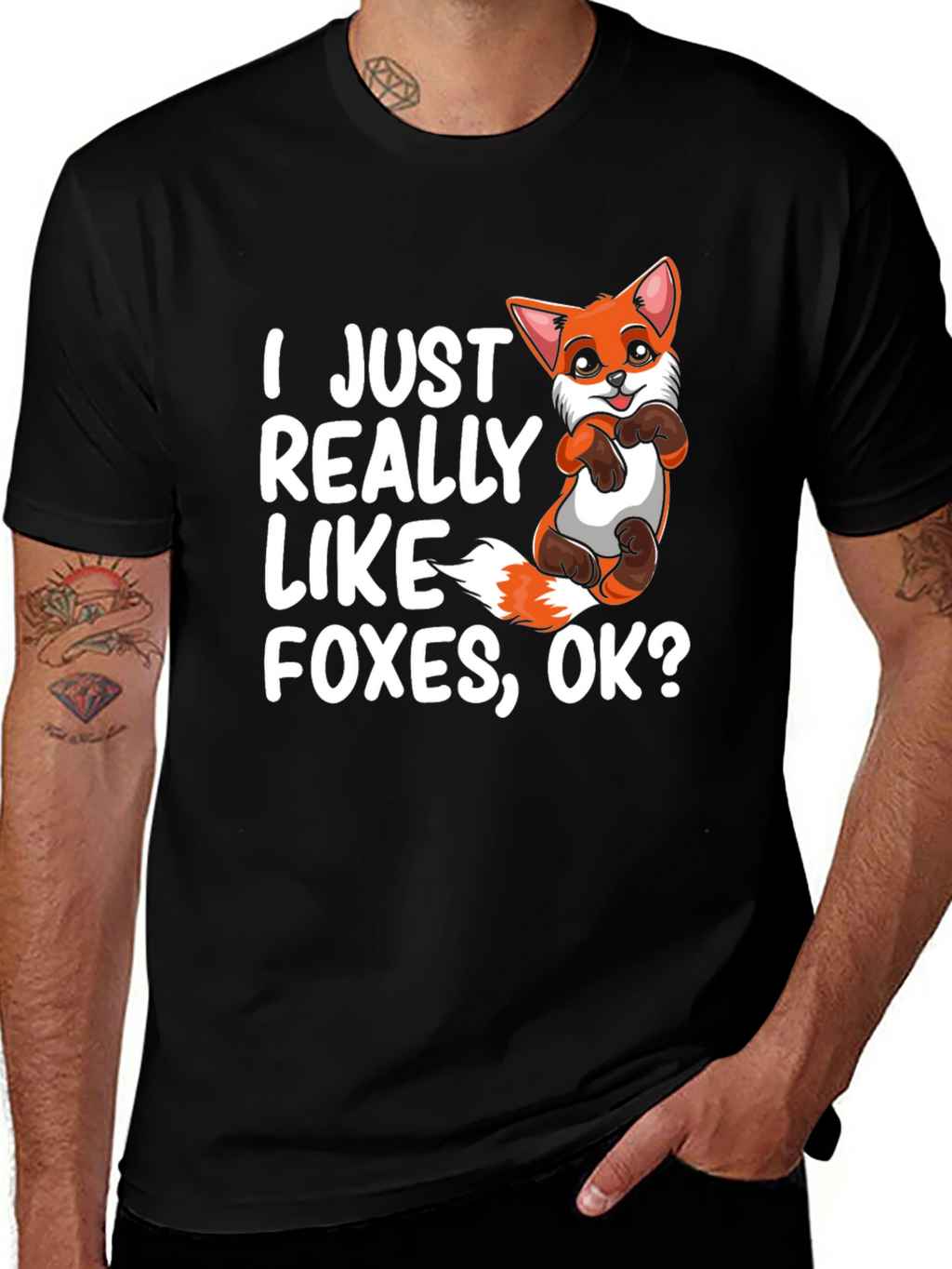 I Just Really Like Foxes OK? Graphic Tee