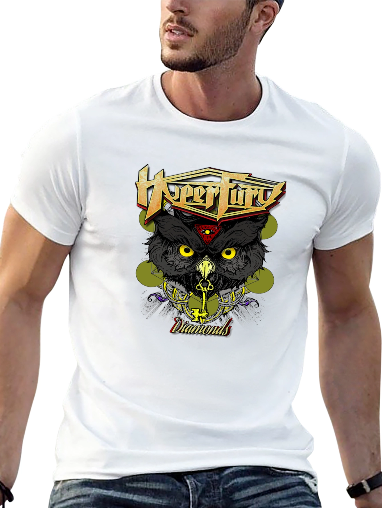 HyperFury Diamonds Owl Graphic T-Shirt