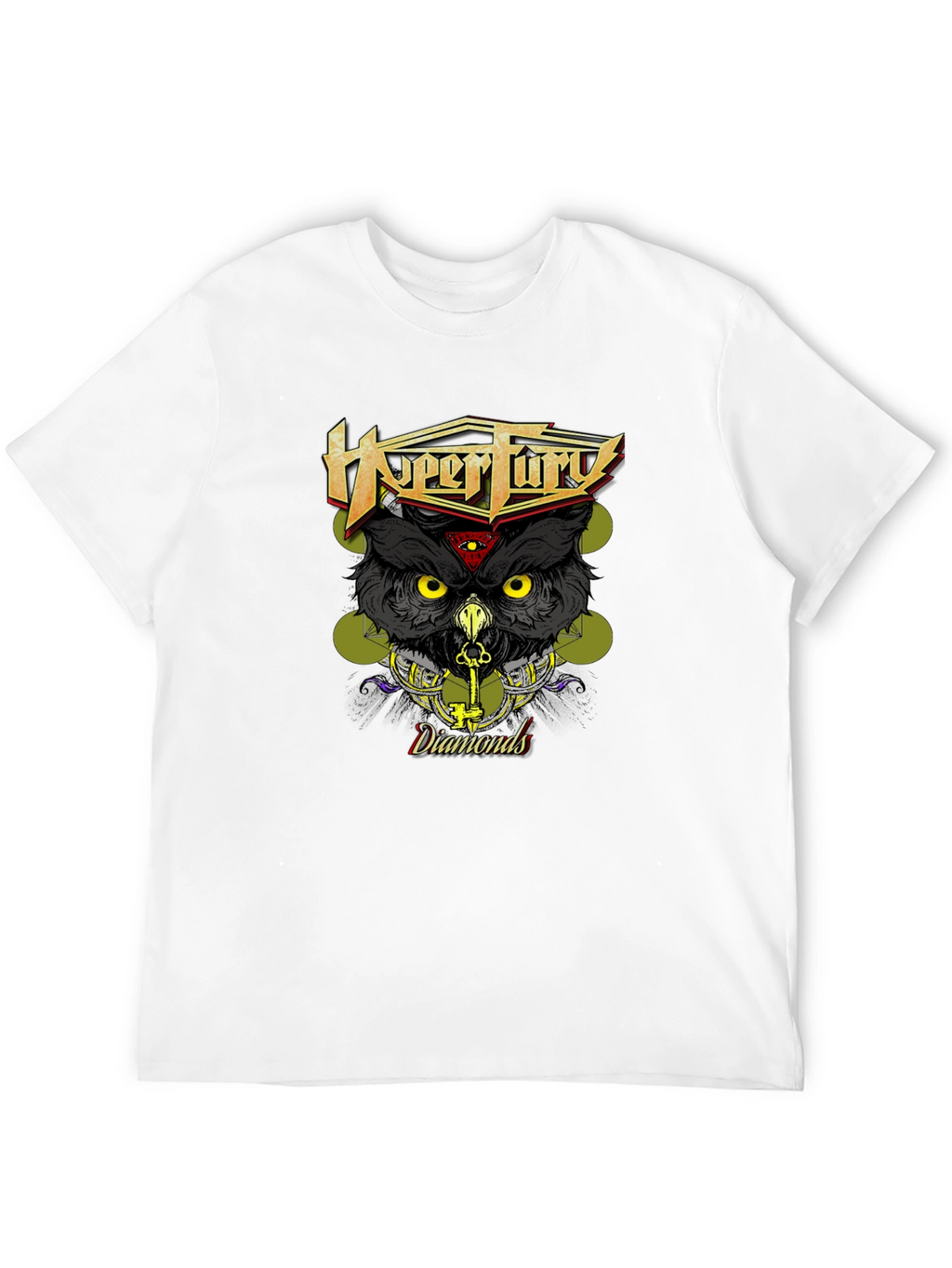 HyperFury Diamonds Owl Graphic T-Shirt
