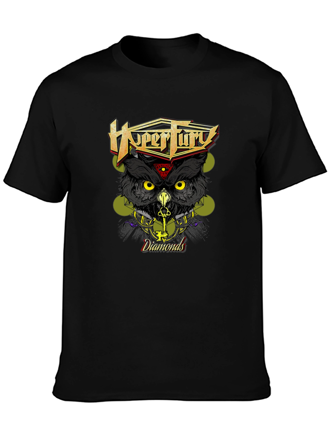 HyperFury Diamonds Owl Graphic T-Shirt