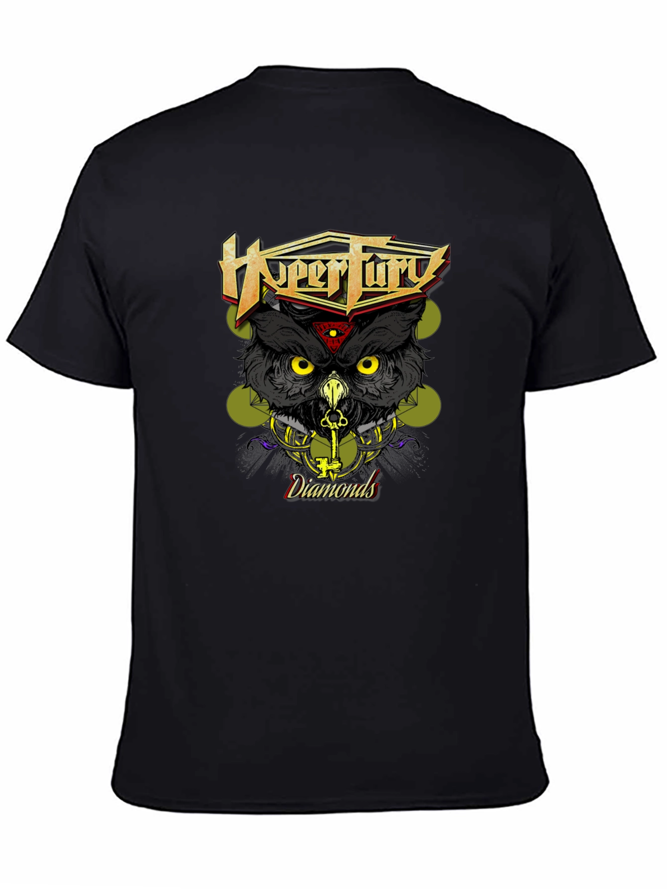HyperFury Diamonds Owl Graphic T-Shirt