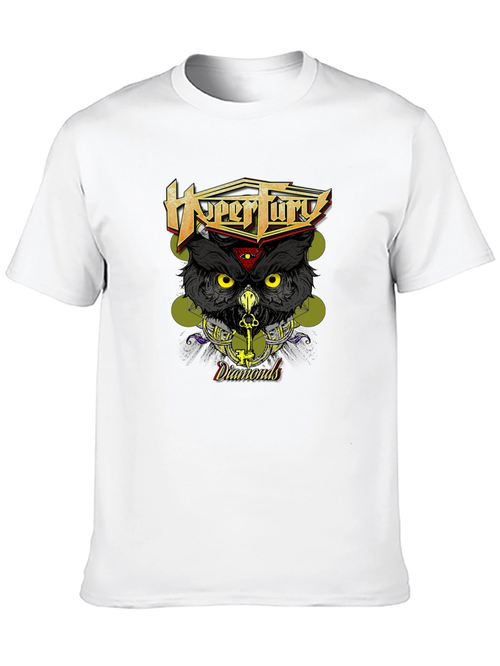 HyperFury Diamonds Owl Graphic T-Shirt