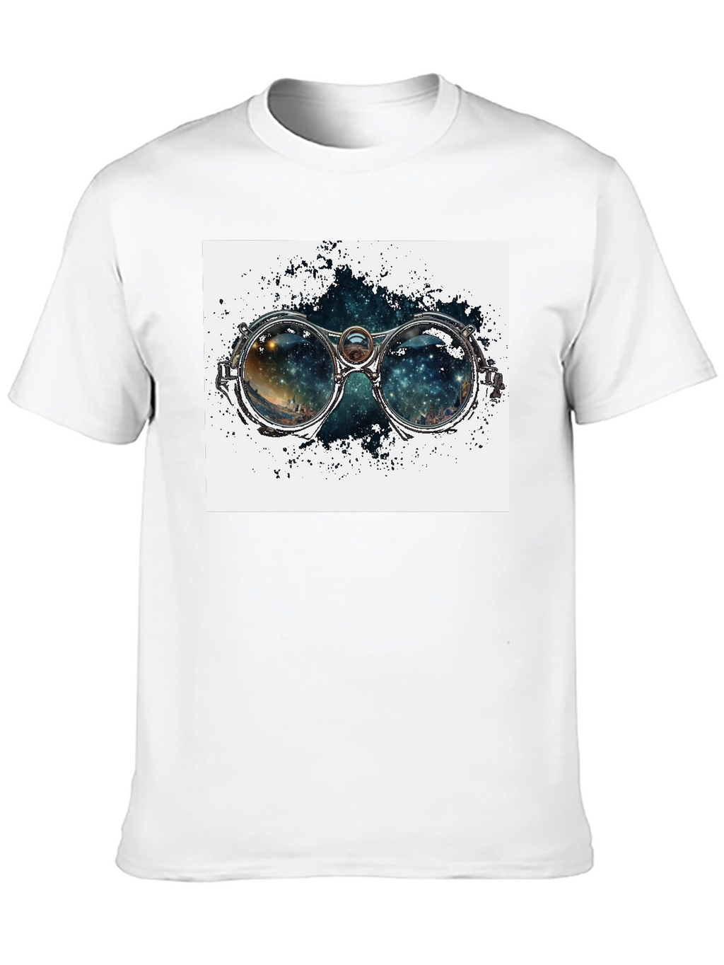 Nebula in Steampunk Goggles T-Shirt