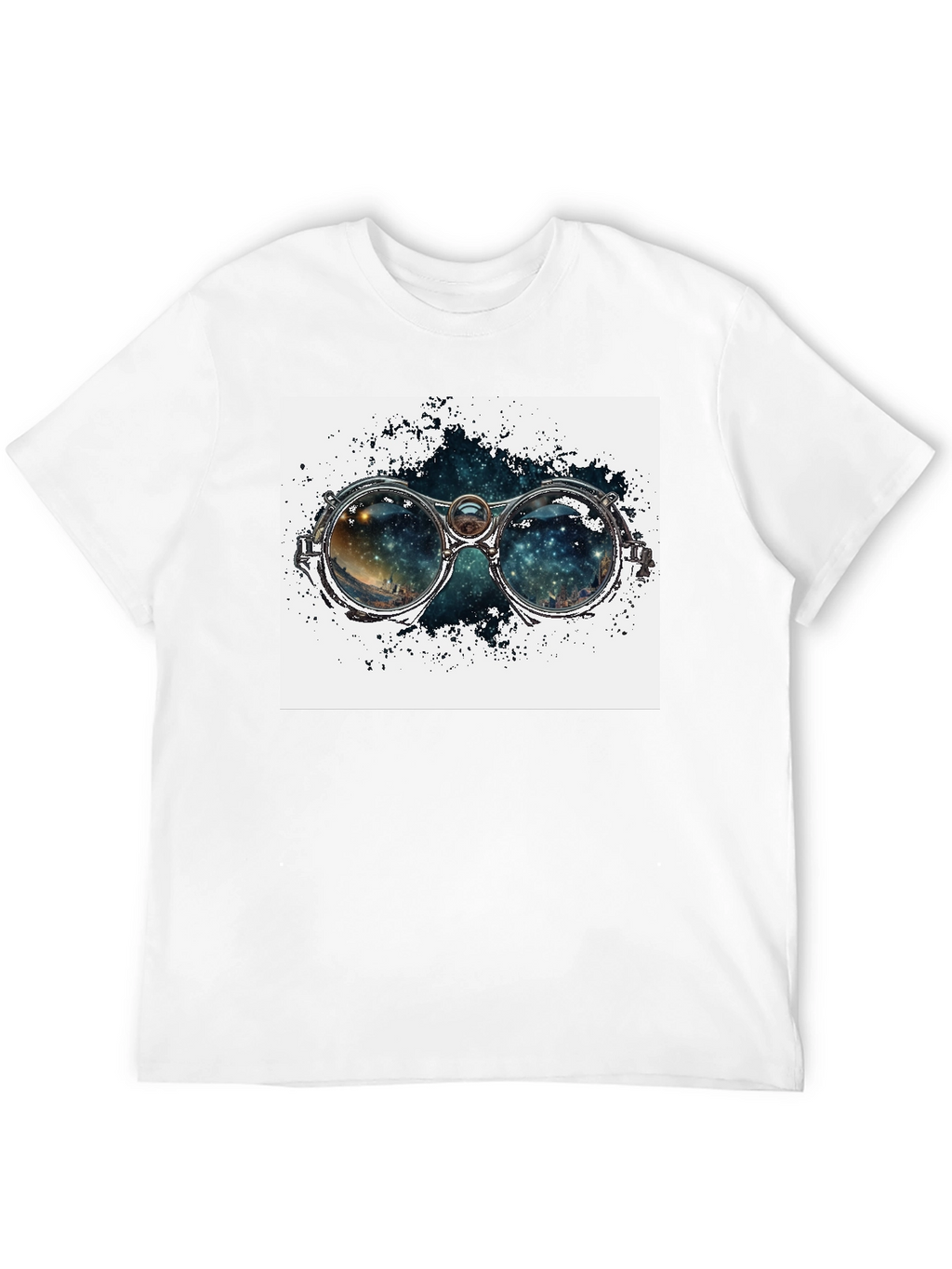 Nebula in Steampunk Goggles T-Shirt