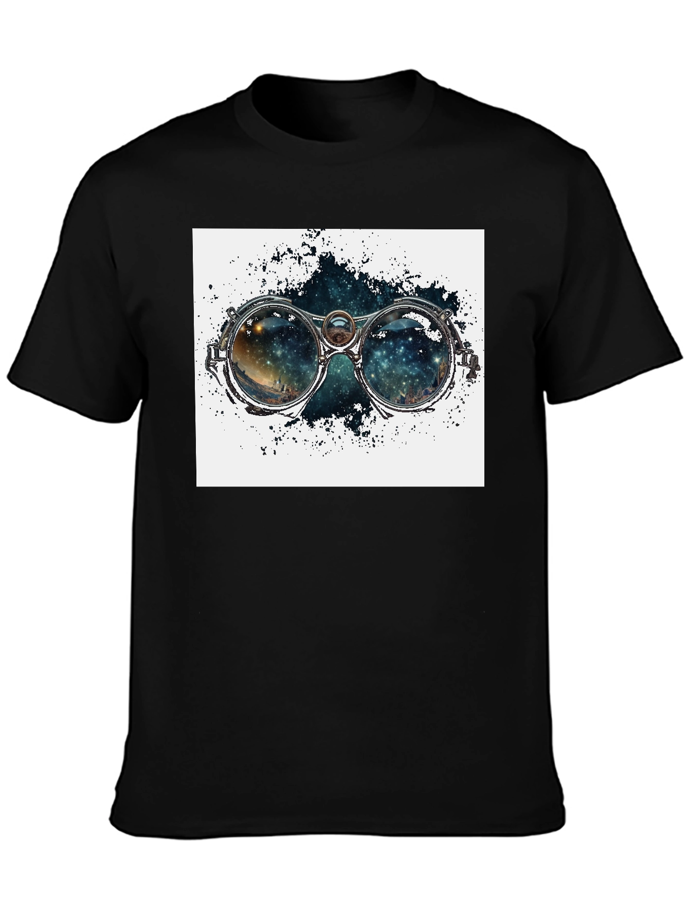 Nebula in Steampunk Goggles T-Shirt