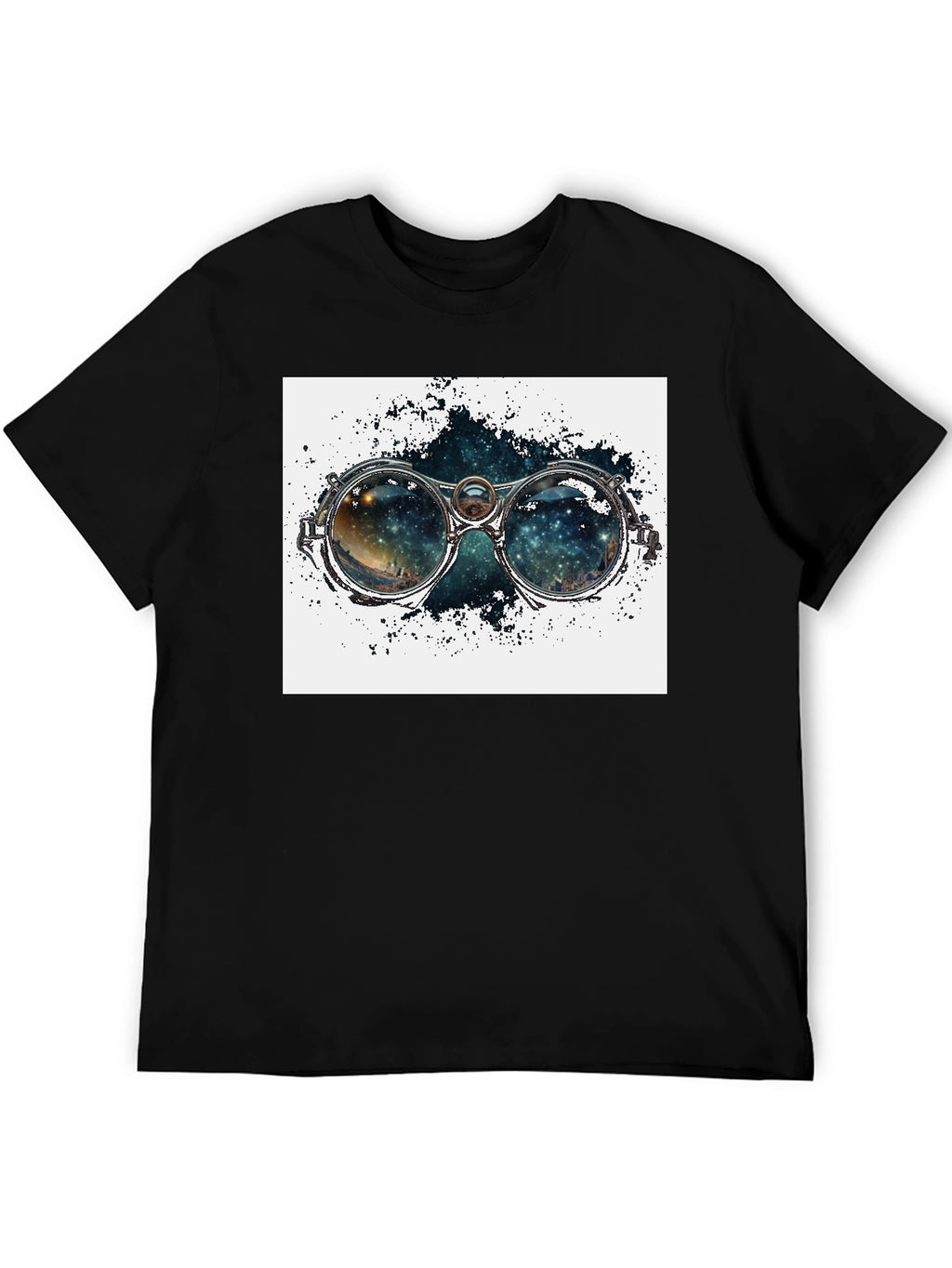 Nebula in Steampunk Goggles T-Shirt