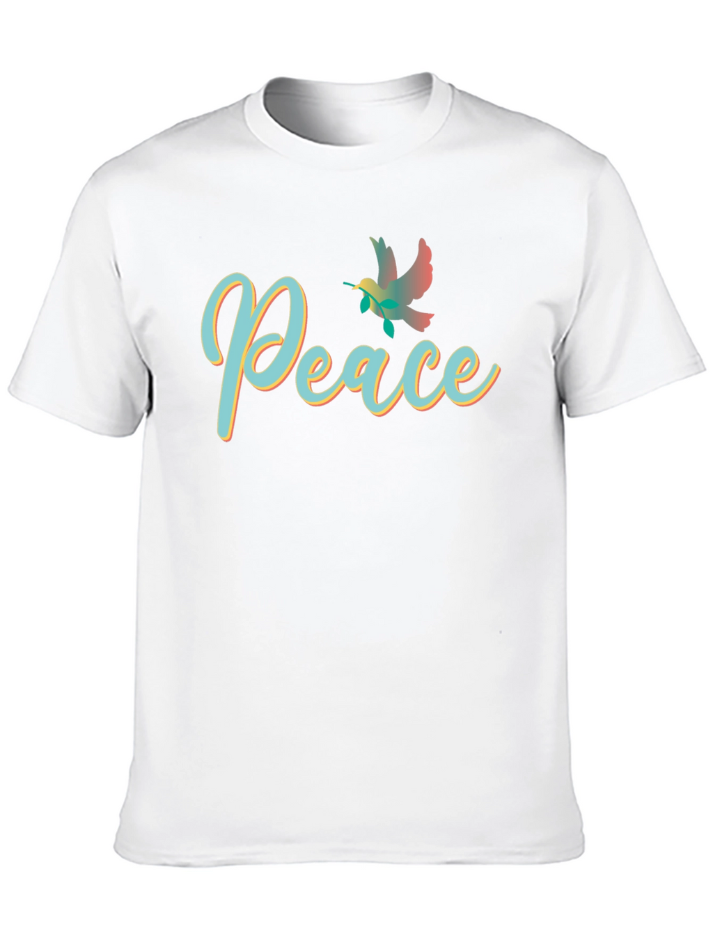 Peace Dove Graphic Black T-Shirt