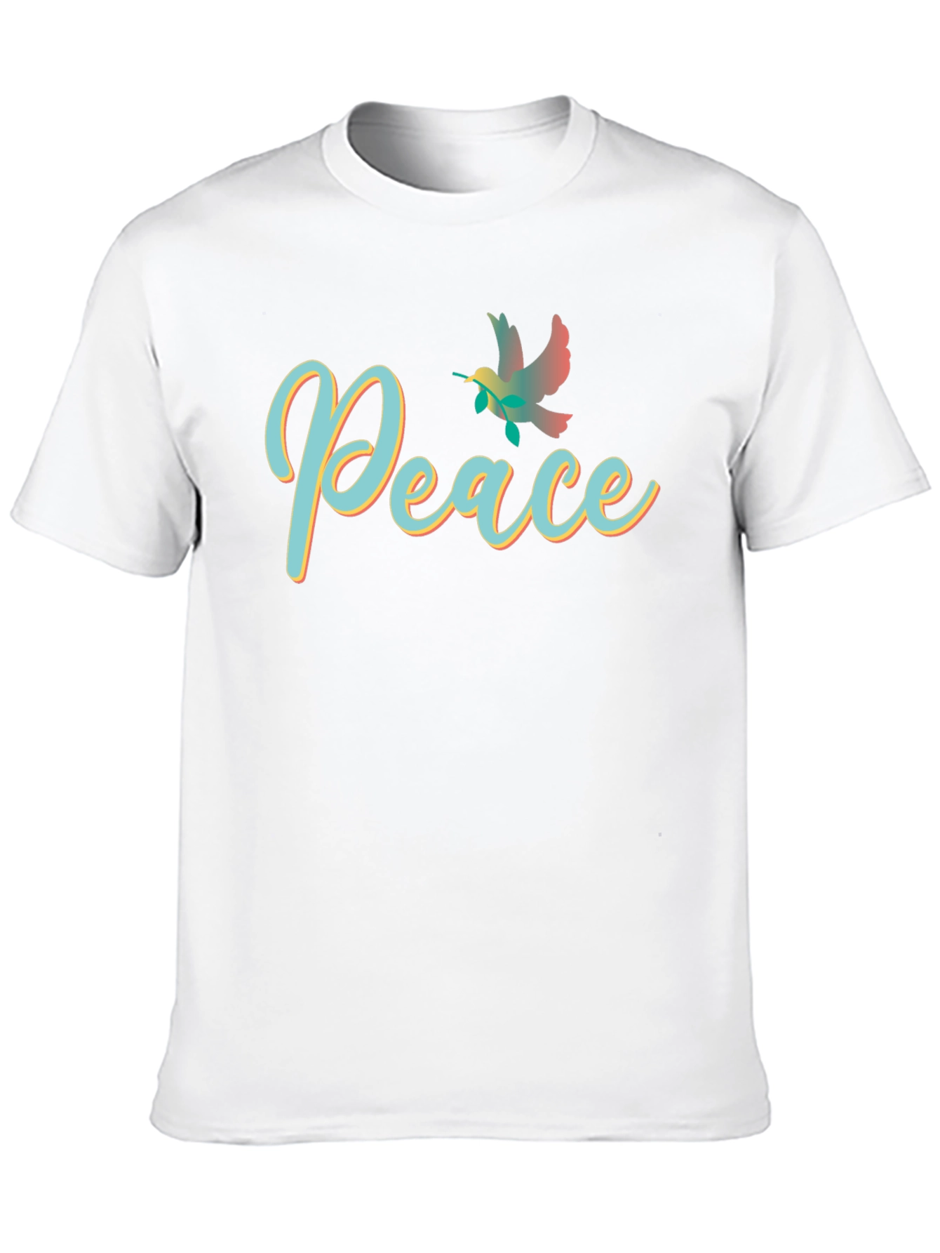 Peace Dove Graphic Black T-Shirt