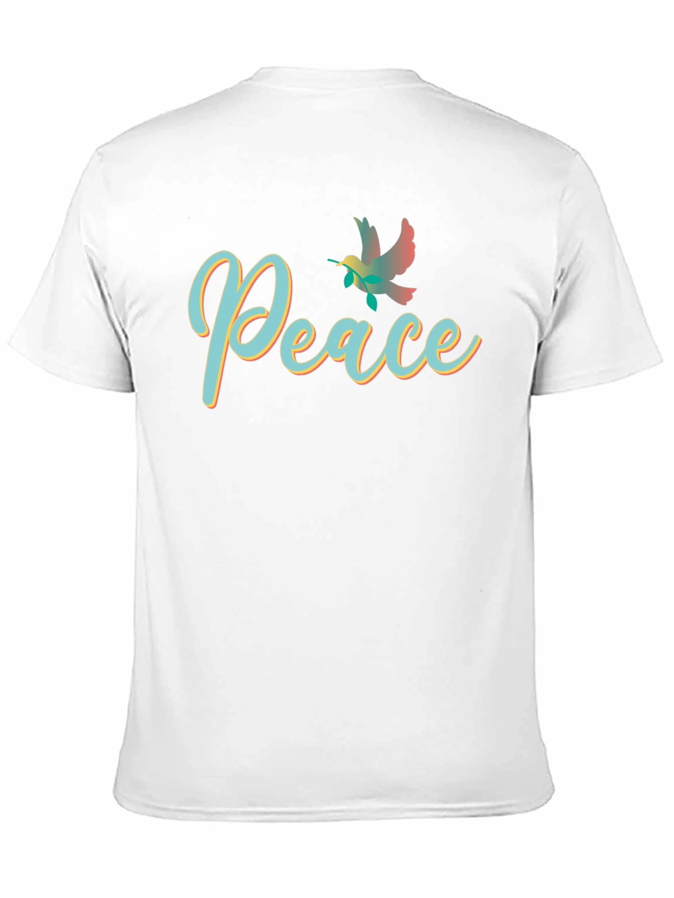 Peace Dove Graphic Black T-Shirt