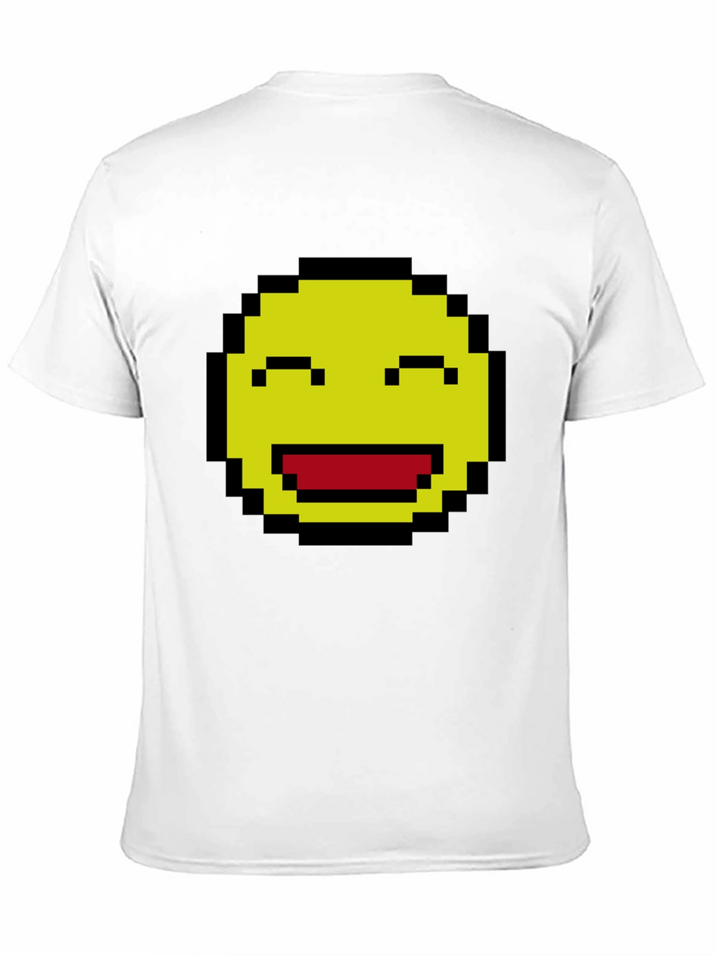Pixel Smiley Face Graphic T-Shirt