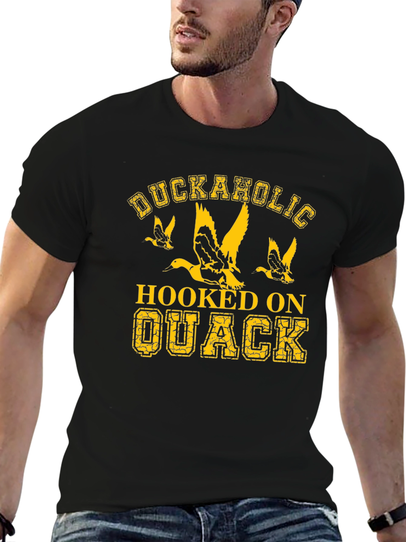 Duckaholic Hooked on Quack Graphic T-Shirt