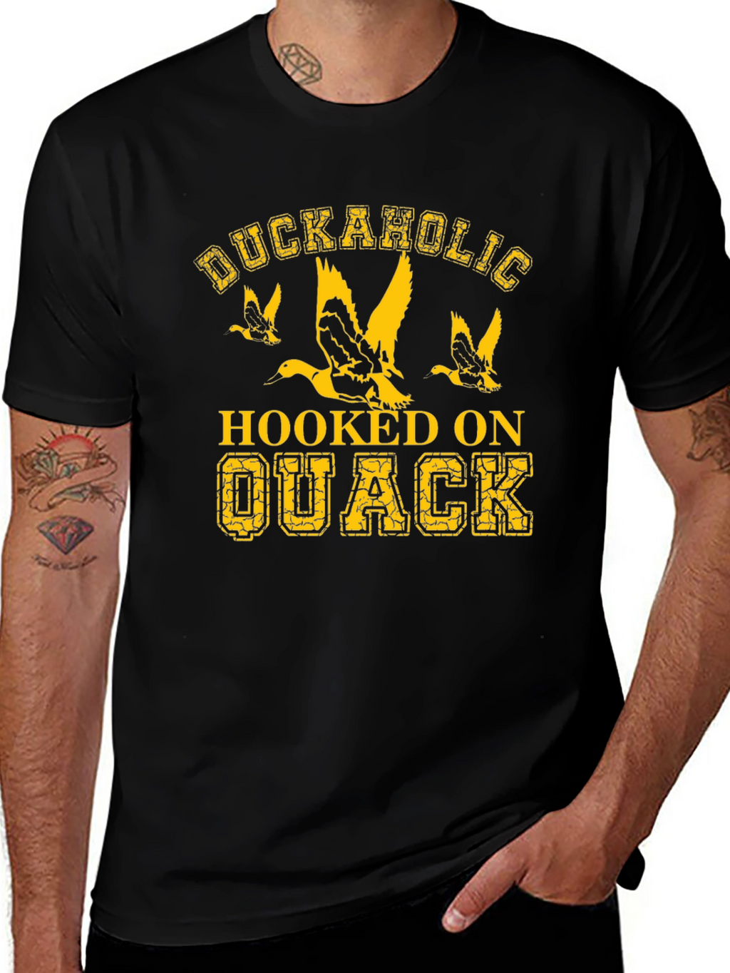 Duckaholic Hooked on Quack Graphic T-Shirt