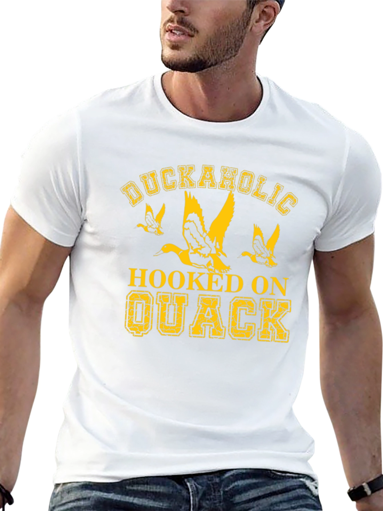 Duckaholic Hooked on Quack Graphic T-Shirt