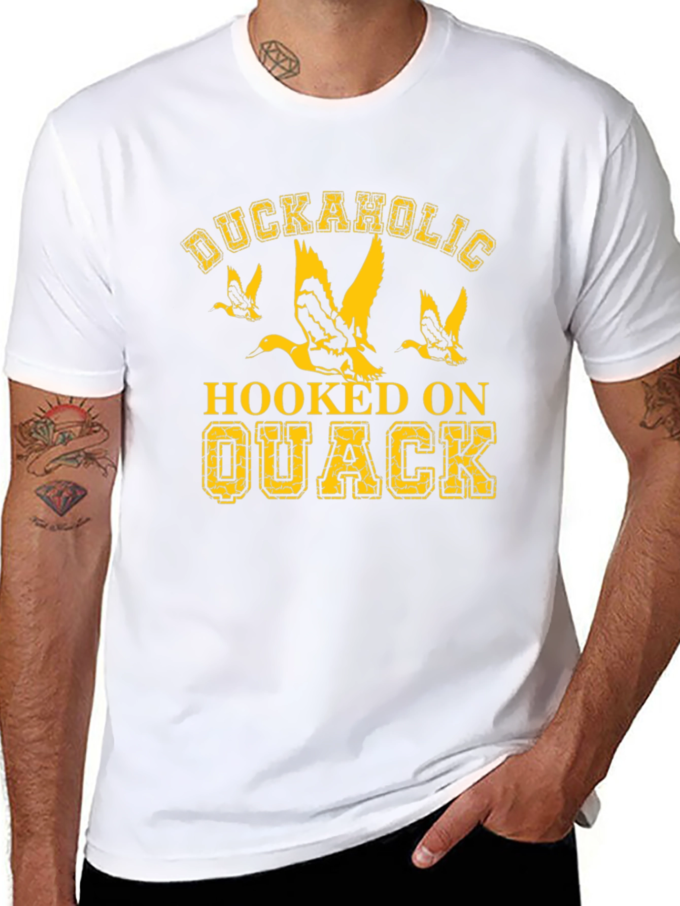 Duckaholic Hooked on Quack Graphic T-Shirt