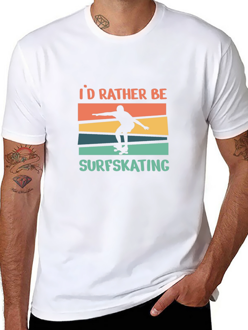 Surfskating T-Shirt - Id Rather Be