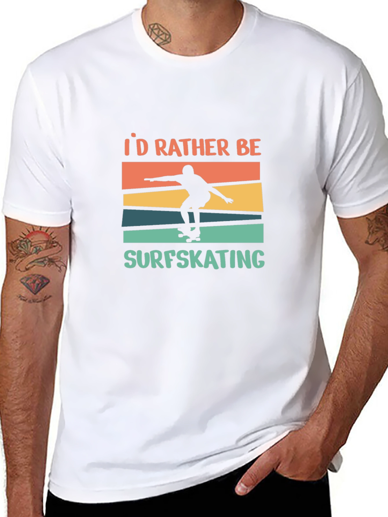 Surfskating T-Shirt - Id Rather Be