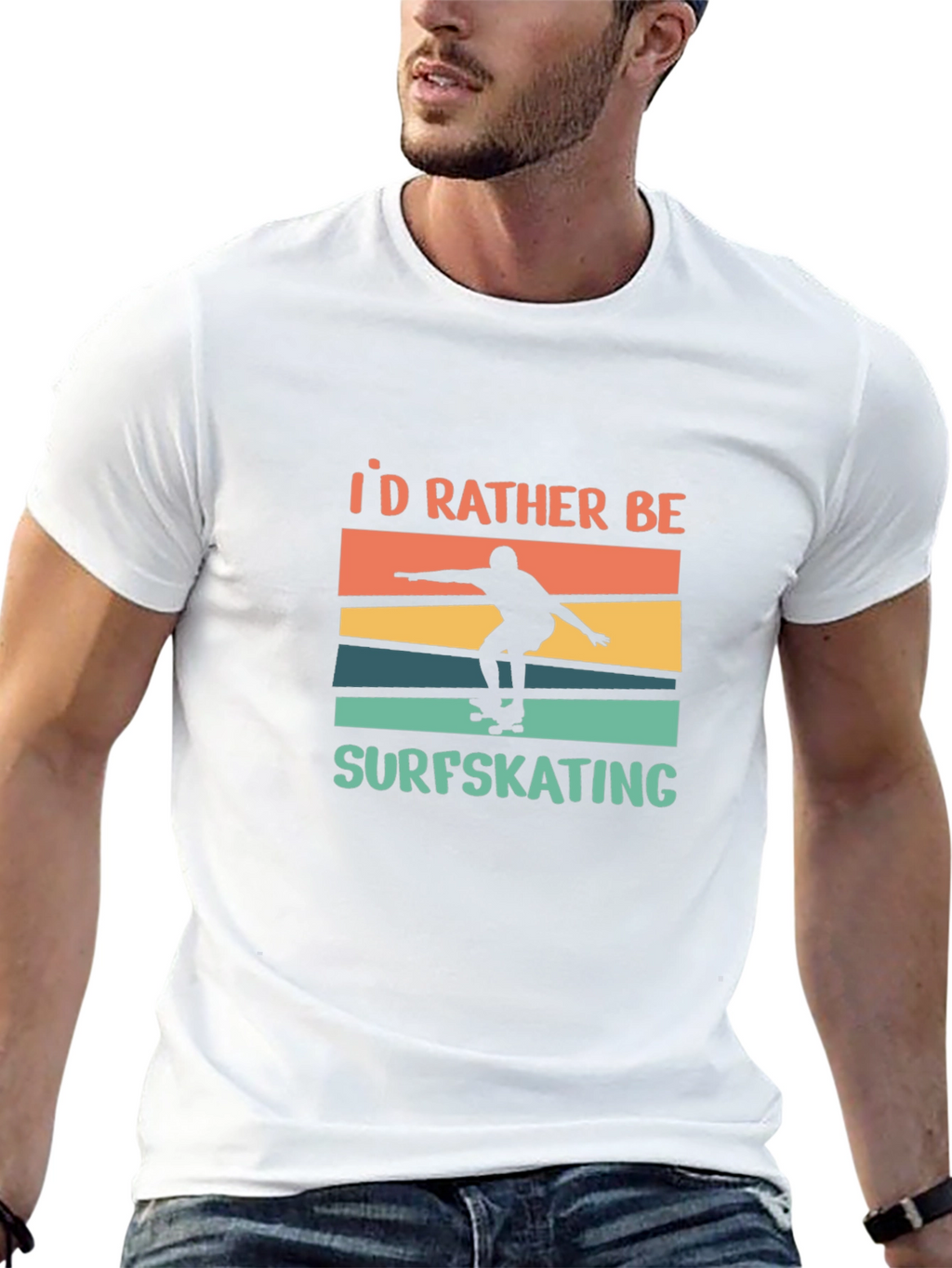 Surfskating T-Shirt - Id Rather Be
