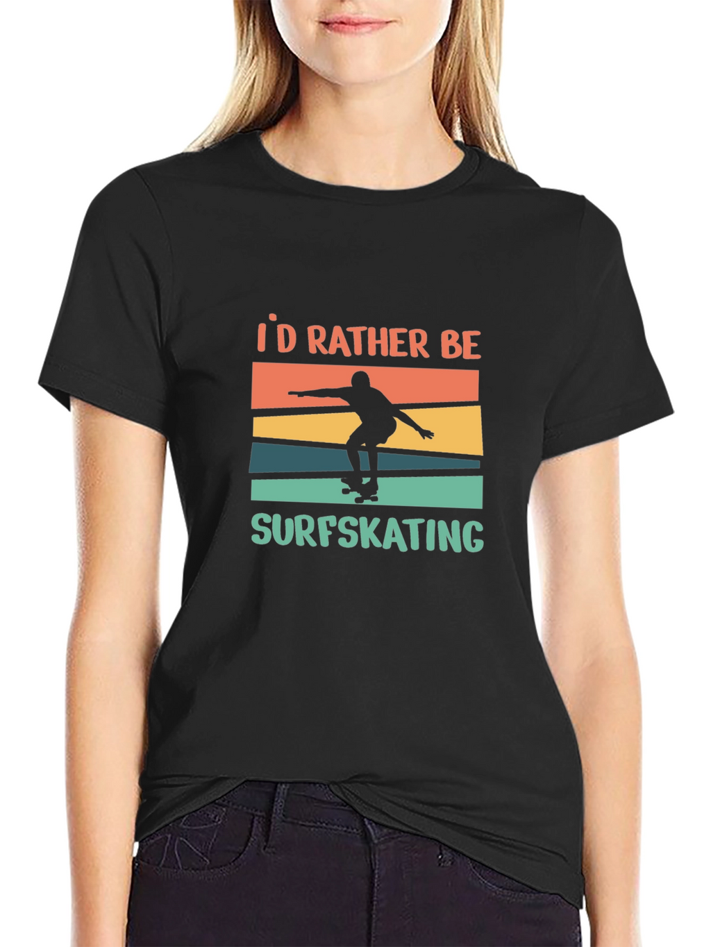 Surfskating T-Shirt - Id Rather Be