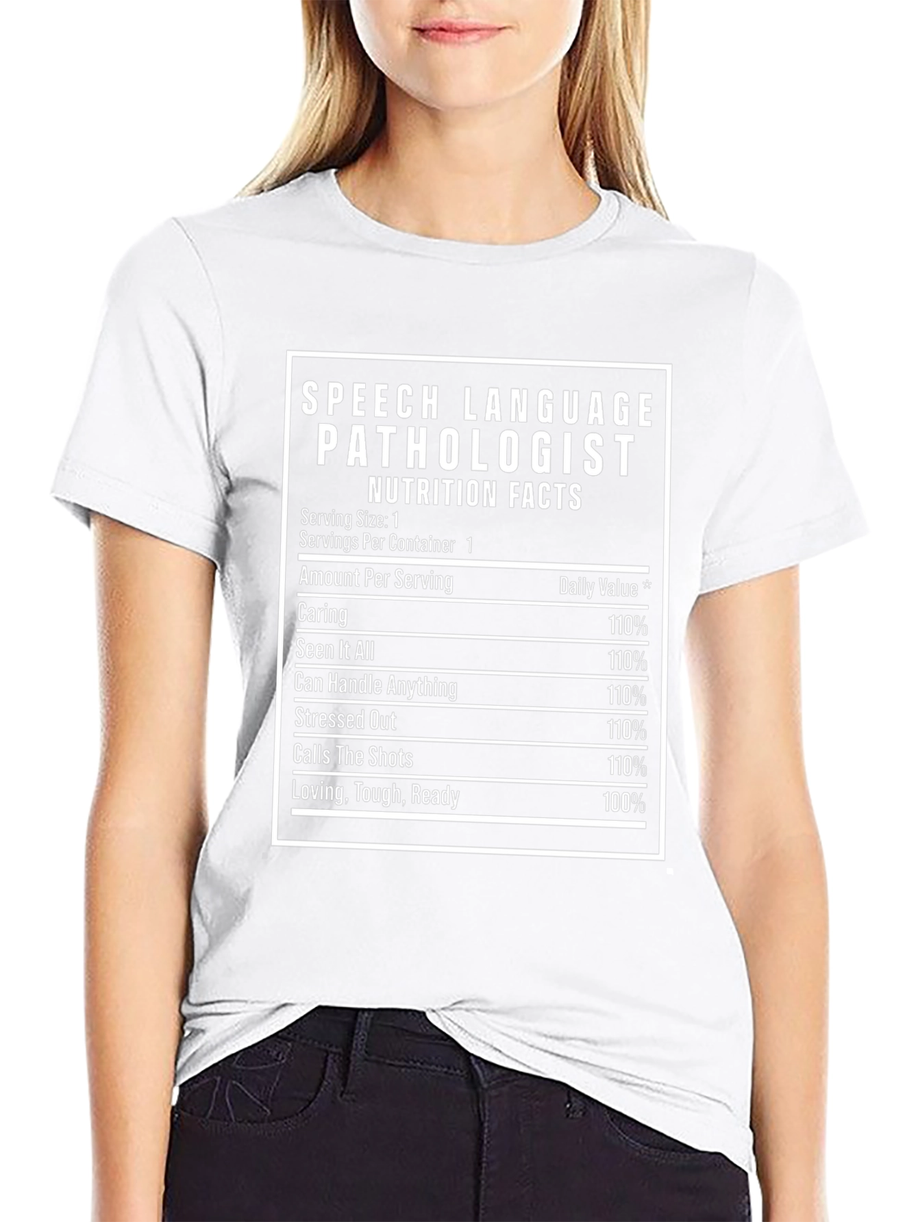Speech Language Pathologist Nutrition Facts T-Shirt