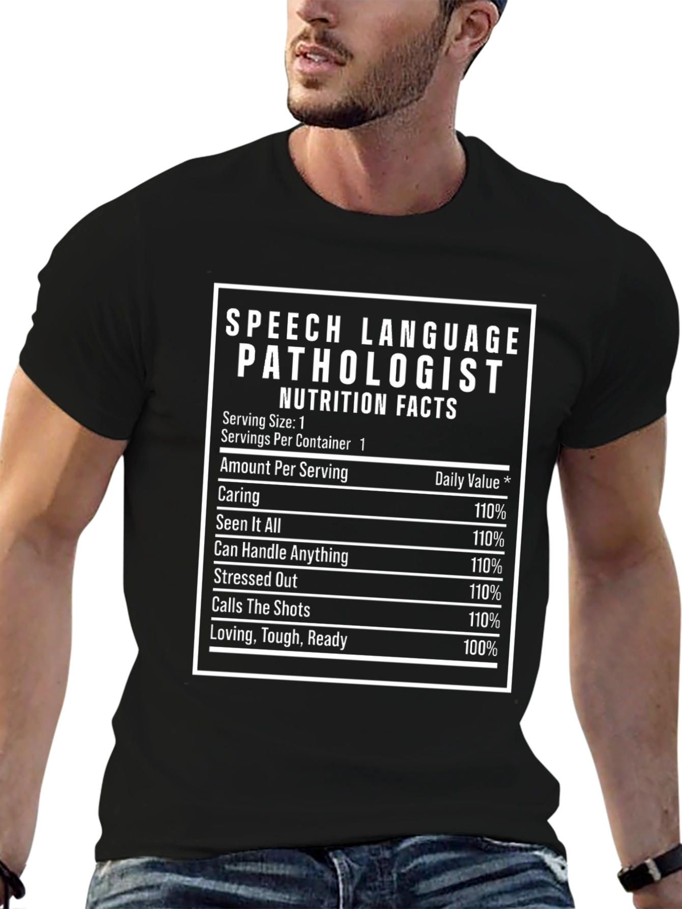 Speech Language Pathologist Nutrition Facts T-Shirt