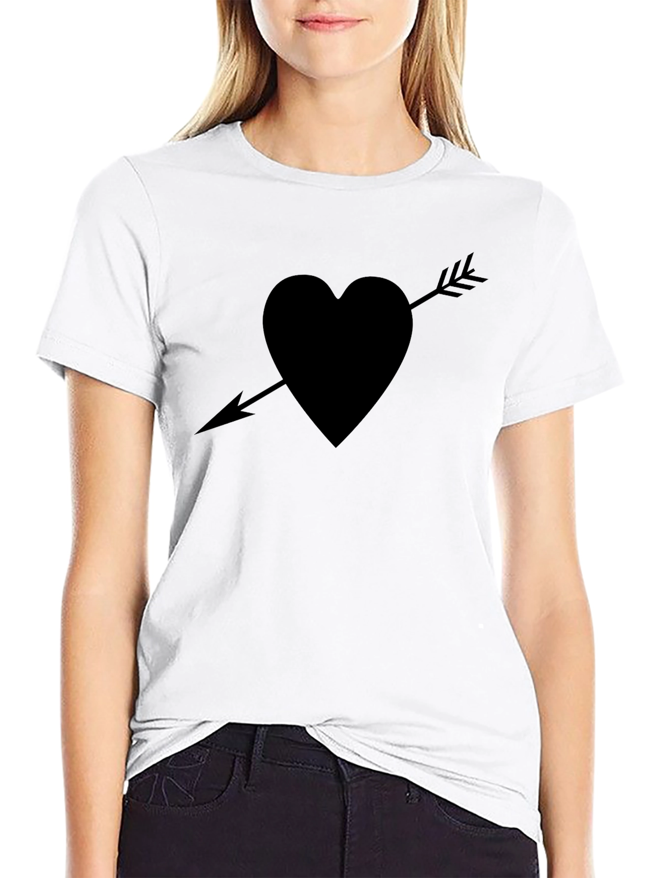 Heart Arrow Graphic Tee - Unisex Casual Shirt
