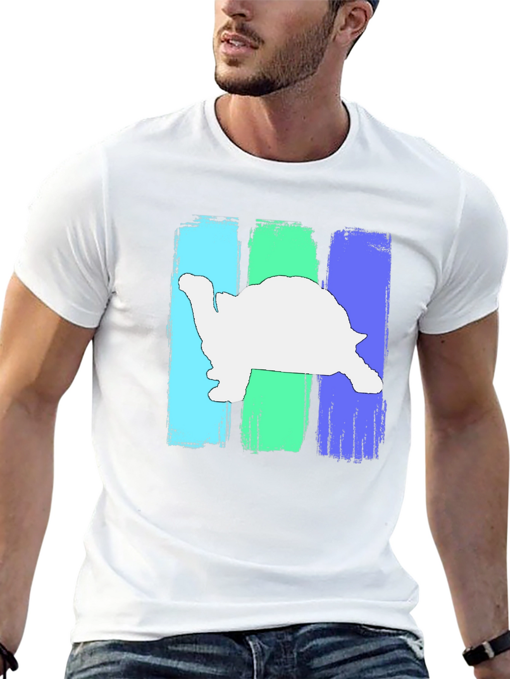 Retro Turtle Graphic T-Shirt - Black