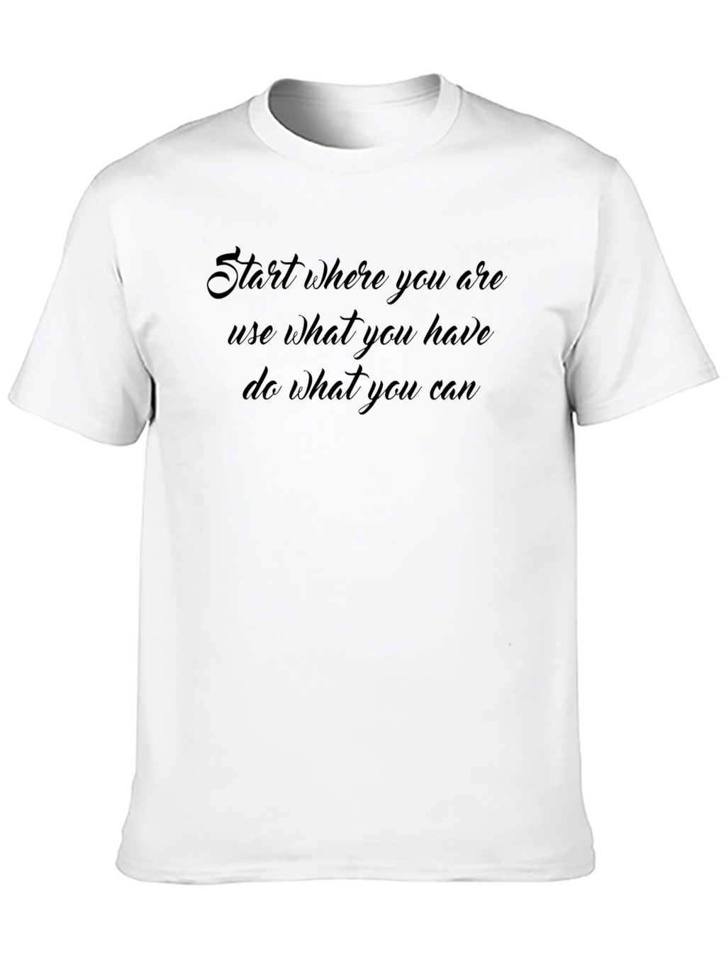 Inspirational Quote Black T-Shirt