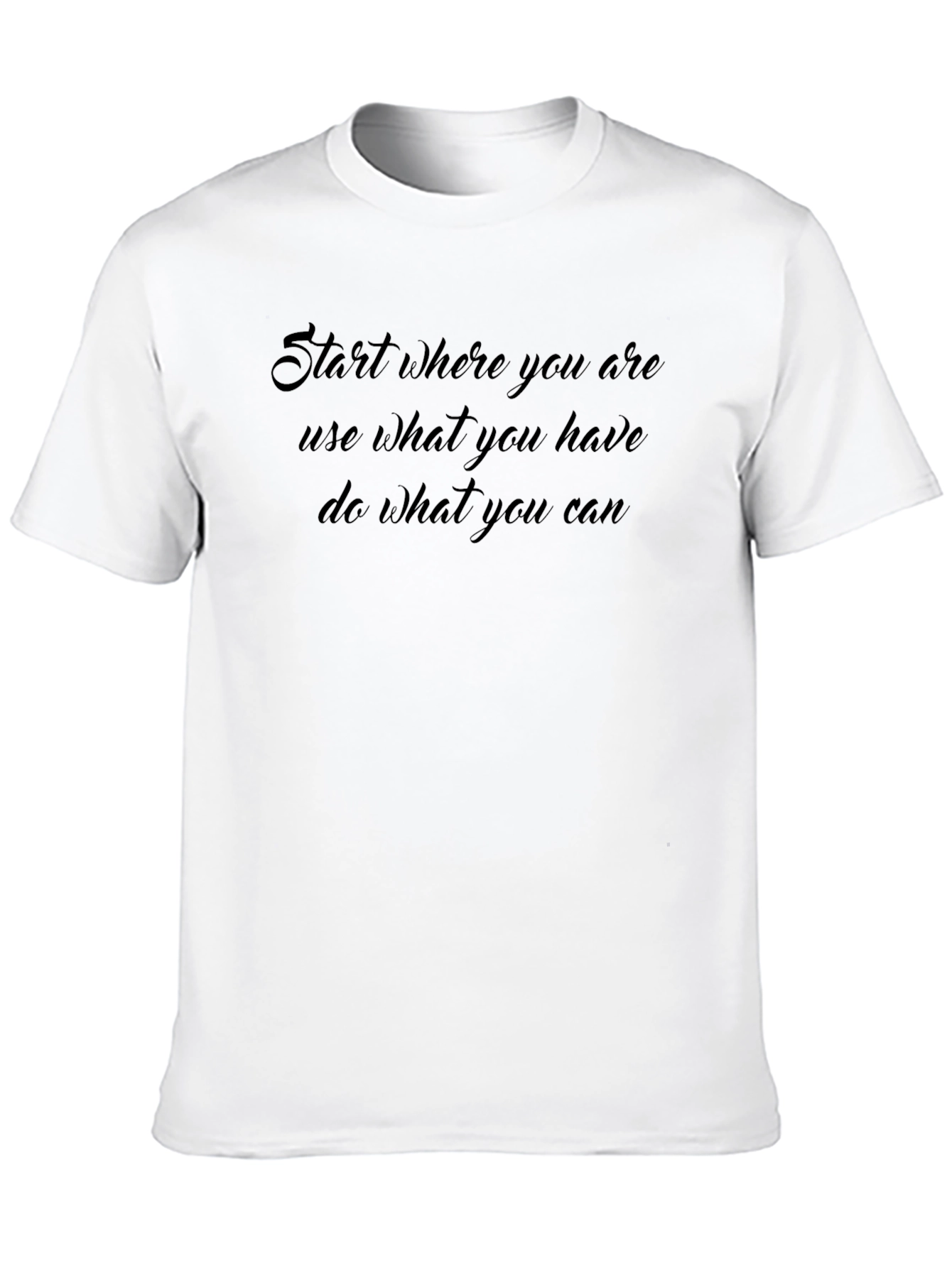 Inspirational Quote Black T-Shirt
