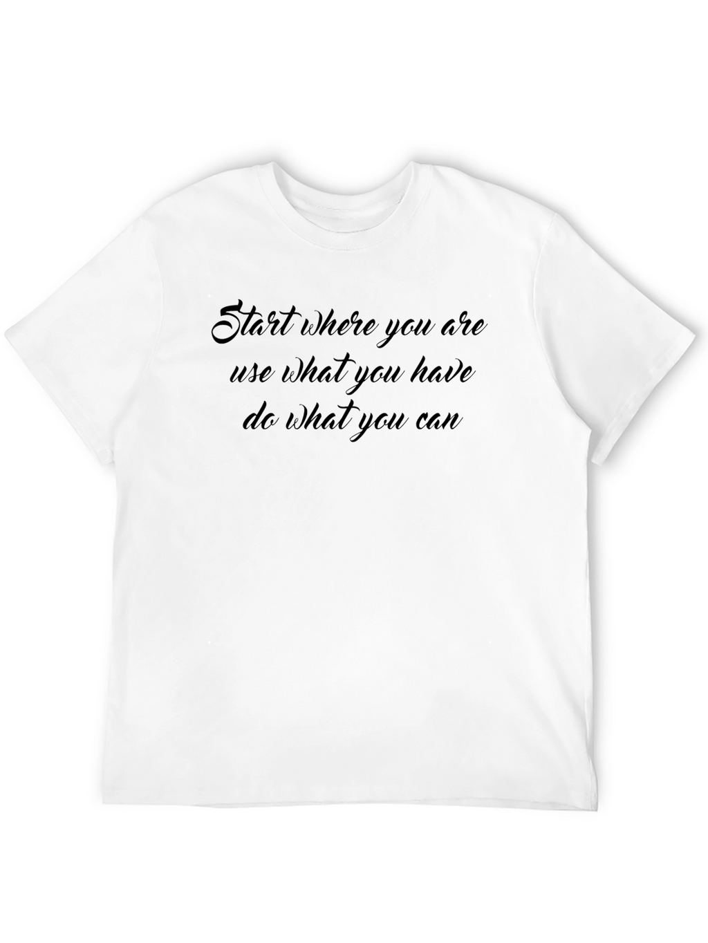 Inspirational Quote Black T-Shirt