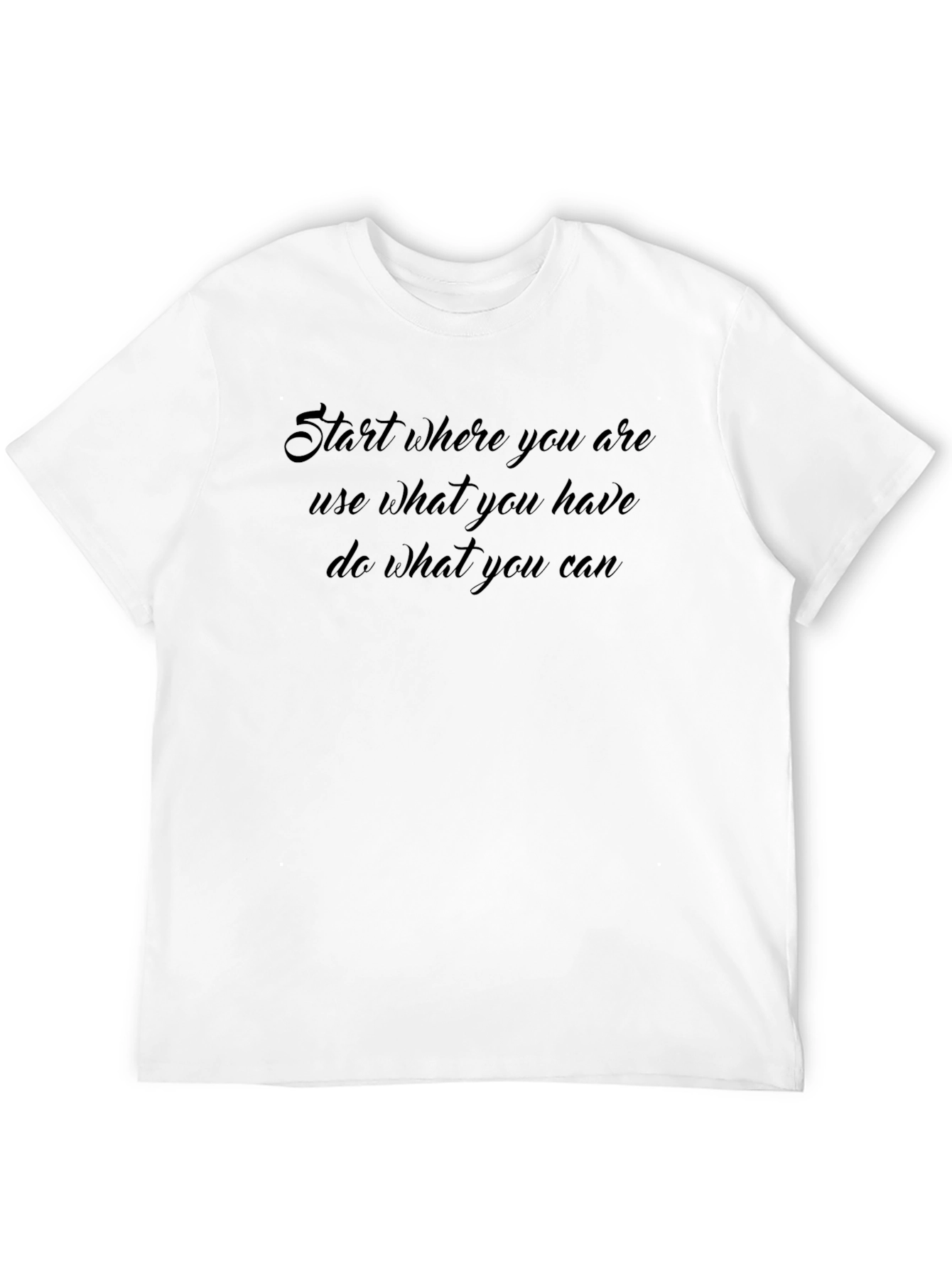 Inspirational Quote Black T-Shirt