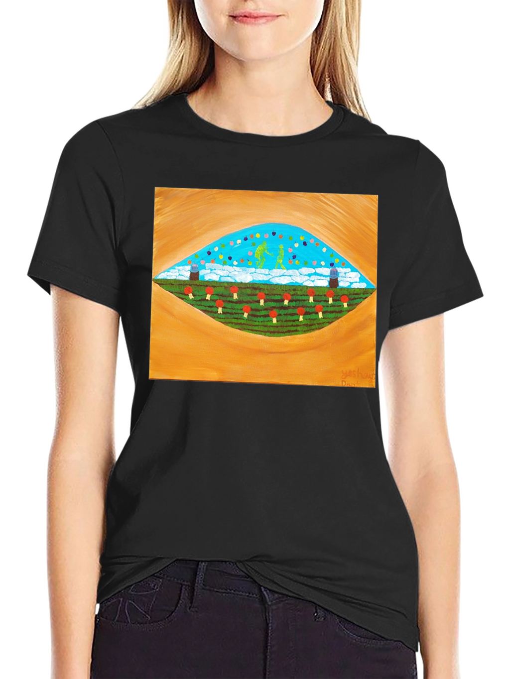 Surreal Landscape Graphic Tee - Stylish Comfort