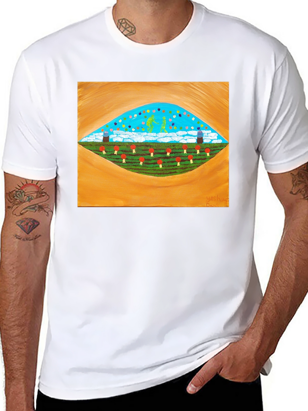 Surreal Landscape Graphic Tee - Stylish Comfort