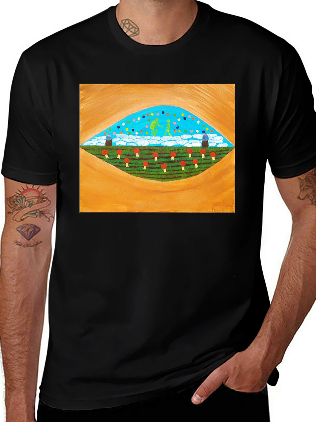 Surreal Landscape Graphic Tee - Stylish Comfort