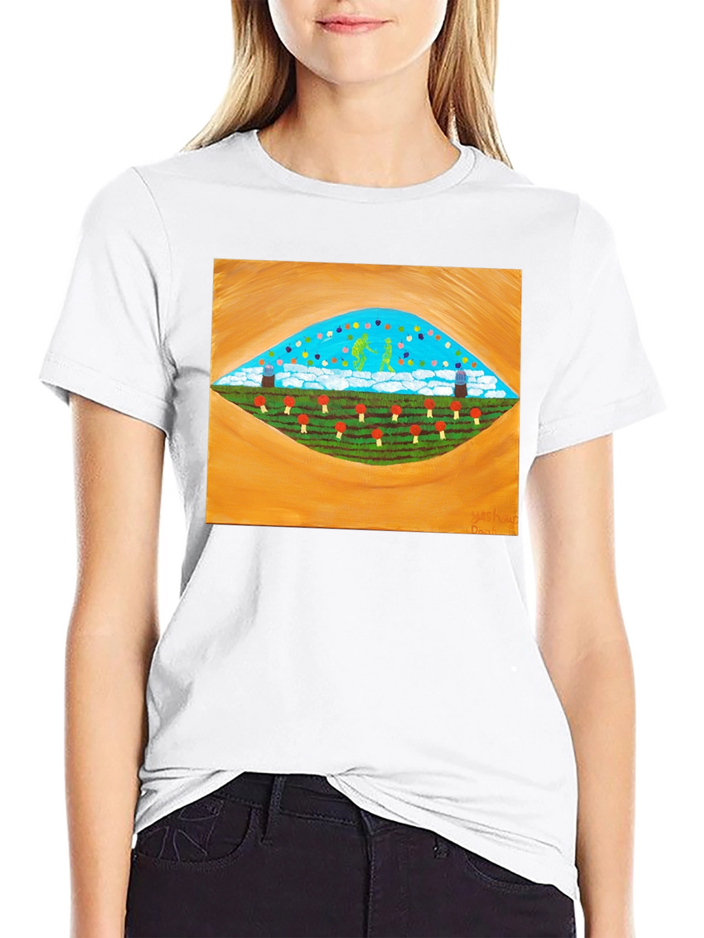 Surreal Landscape Graphic Tee - Stylish Comfort