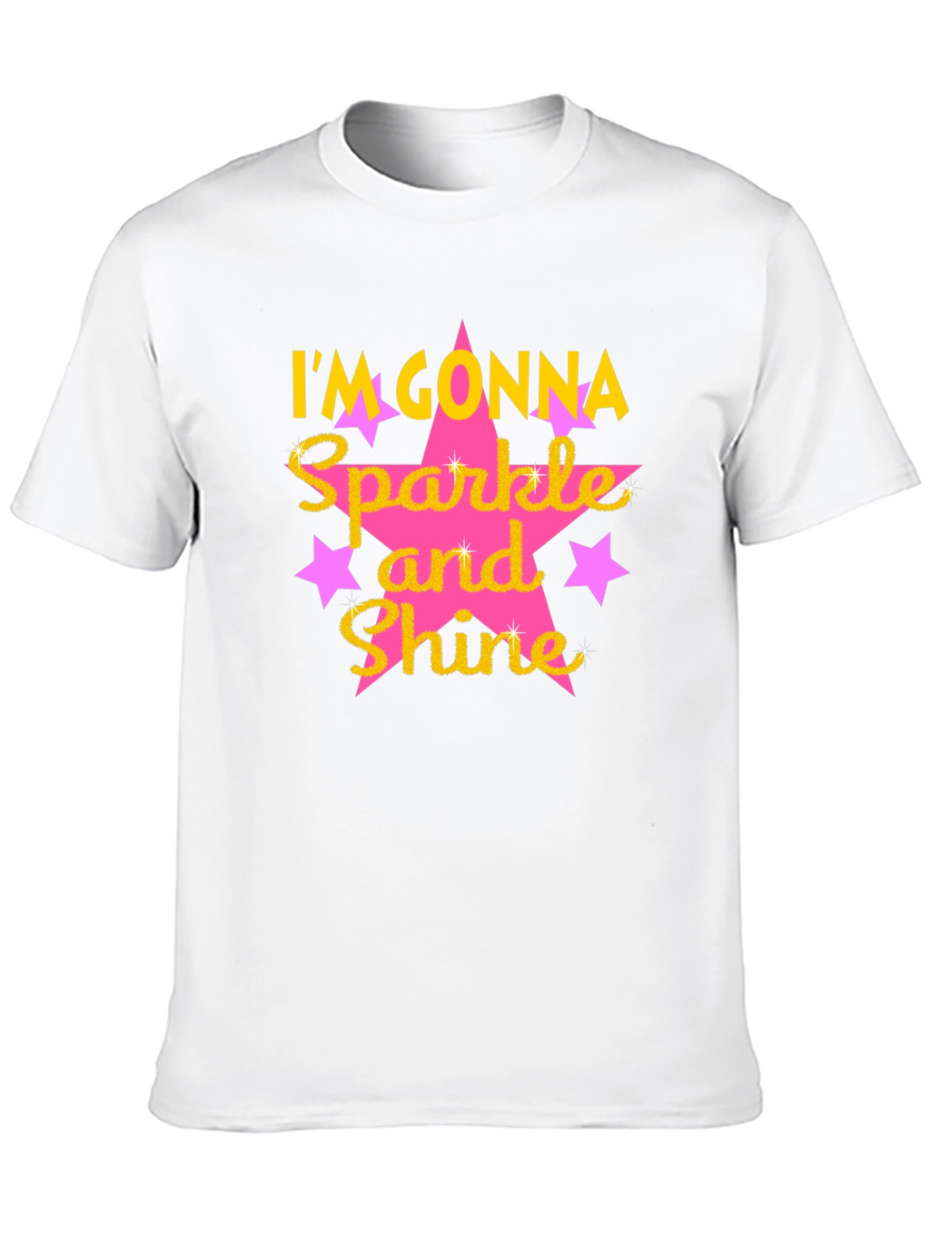 Sparkle and Shine Graphic Tee - Black Cotton Blend